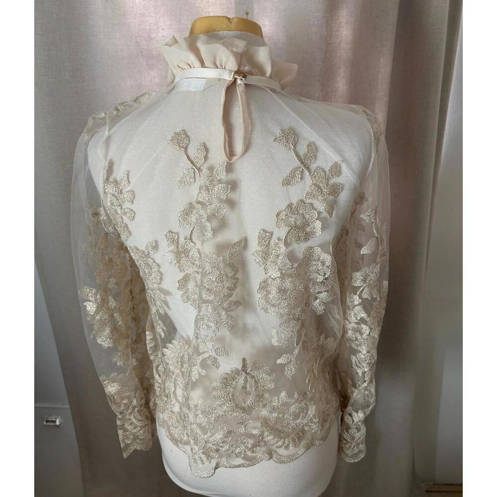 Maha-Yama Made in Korea Sheer Blouse - Picture 2 of 4